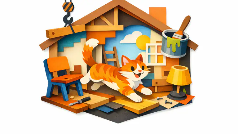 Cat Runner: Décorez et Courez vers Votre Maison de Rêve icon